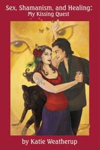 cover art for Sex, Shamanism, and Healing- a couple dancing with jaguar in background. 
