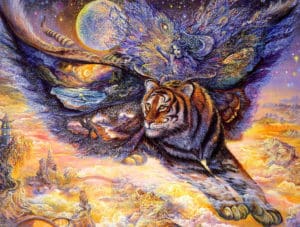 Josephine Wall art with flying tiger 