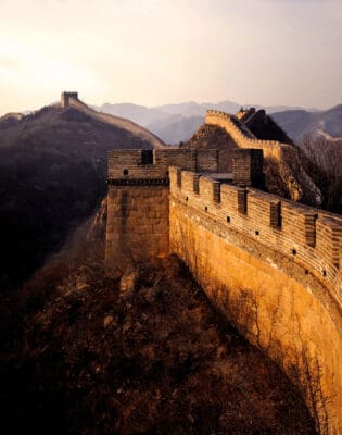Great wall of china as analogy for alert system triggered by spiritual attachment